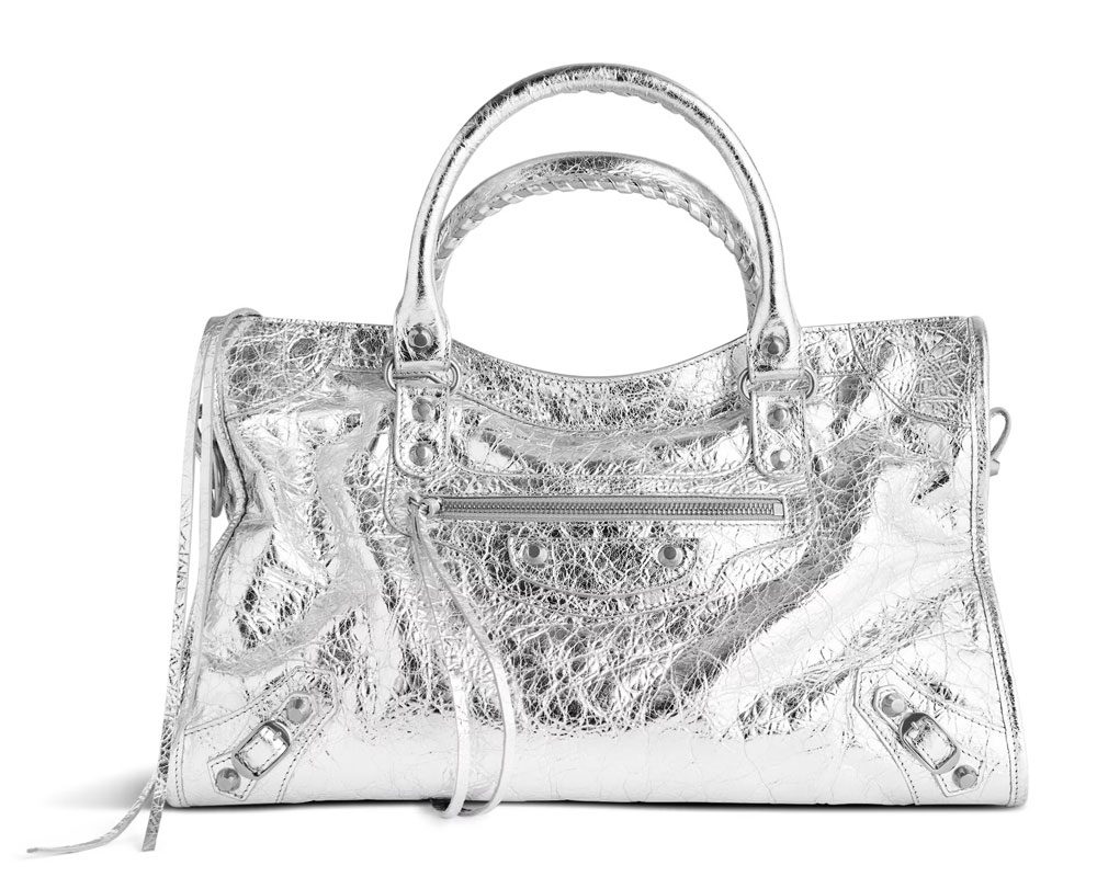 Balenciaga Le City sac argente