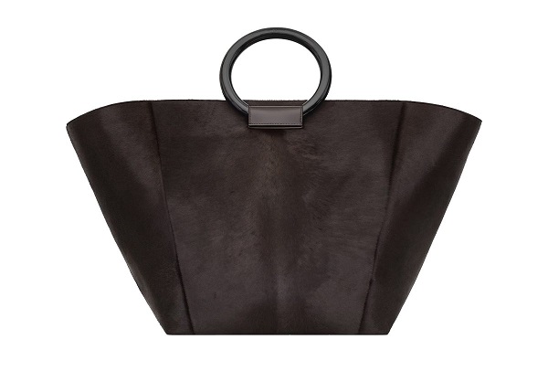 Sac cabas Saint Laurent Maxi en cuir à poils de poney