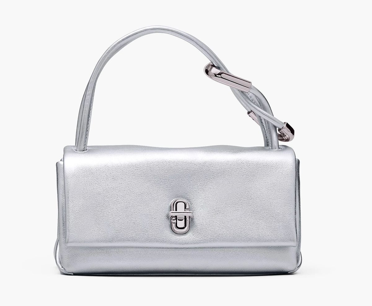 marc jacobs The Metallic Mini Dual Bag sac argente