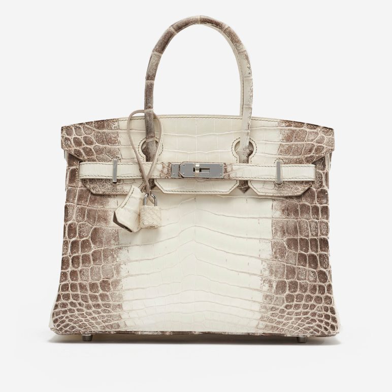 sac Hermes Birkin 30 Niloticus Himalaya Blanc